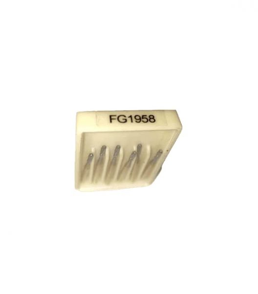 NMD Dental Metal Cutting Burs for Cutting Teeth/Smooth Surface FG1958 Golden (6Pcs/Pack)