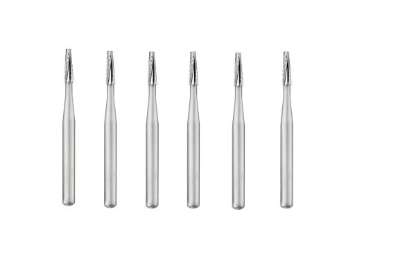 Carbide Metal Cutting Bur To Cut Break Crowns/Bridges Made Up Of Tungsten Carbide Bur Multi Flute Fast Cutting For Airotor FG 702 (6pc/pk)