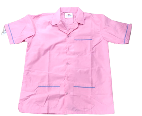 NMD DENTAL ASSISTANT APRON (1PC/PACK) (Pink Colour) (Extra Large)