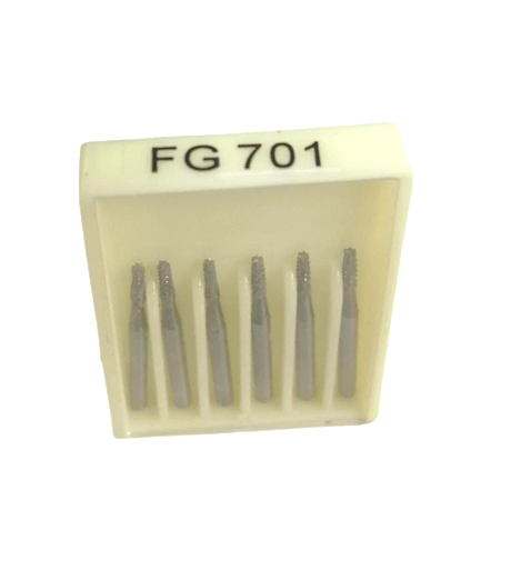 NMD Dental Carbide Metal Cutting Bur To Cut Break Crowns/Bridges Made Up Of Tungsten Carbide Bur Multi Flute Fast Cutting For Airotor FG 701 (6pc/pk)