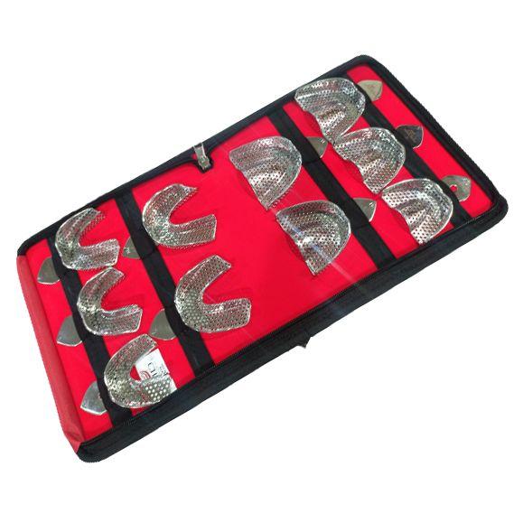 Dental Perforated Rim Lock Dental Alginate Impression Trays-5 Pair)