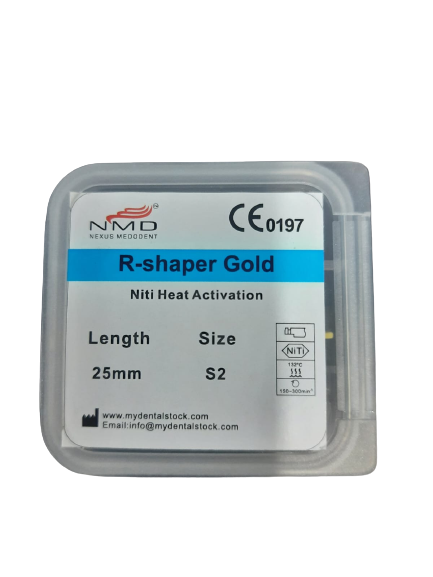 NMD Dental R-Shaper Gold File (pack of 6pc) (25MM, S2)