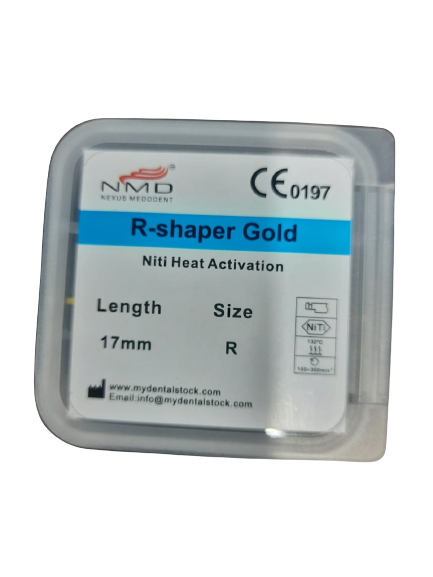 NMD Dental R-Shaper Gold File (pack of 6pc) (17MM, R)
