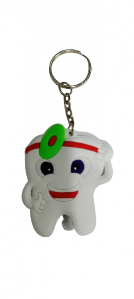 NMD Nexus Medodent Dental Tooth Shape Rubber Keychain (Pack of 1) (Big)