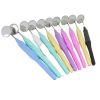Dental AUTOCLAVABLE COLOURED MIRROR HANDLE (Mirror With Handle, Mix Assorted Colours) (Pack Of 10 pcs)